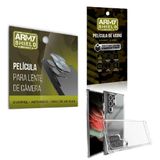 Película De Câmera E Tela Samsung S22 Ultra E Capa Antishock