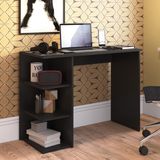 Escrivaninha Multiuso 3 Prateleiras Modern Office Estilare Preto