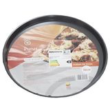 Forma / Assadeira De Aco Carbono Antiaderente Para Pizza 36c