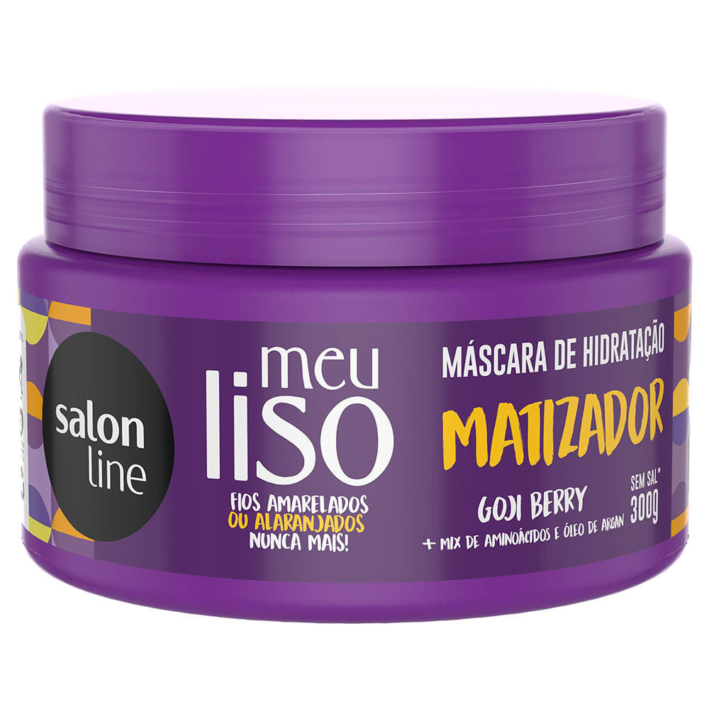 Máscara De Hidratação Matizadora Salon Line Meu Liso 300g