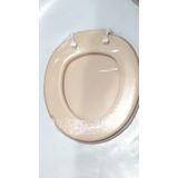 Tampa De Vaso Sanitário Almofadado Universal Oval Creme