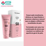 Protetor Facial Clareador Fps50 Hidrabene Com Cor De Base