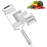 Ralador Manual Multifuncional 3 Em 1 Aço Inox Queijo Legumes