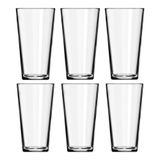 Jogo Com 6 Copos De Vidro 350 Ml Cairo Sm