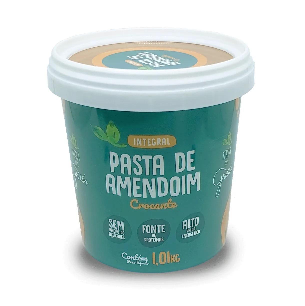 Pasta De Amendoim Integral Crocante 1kg Terra Dos Grãos