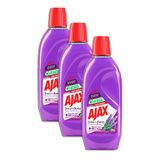 Limpador Ajax Festa Das Flores De Lavanda 500ml Kit 3