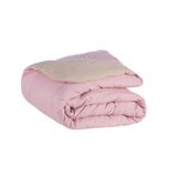 Edredom Dupla Face Para Cama Casal Queen Micropercal Rose