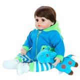 Bebê Reborn Realista Silicone 48cm Newborn Girafinha Menino