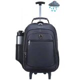 Mochila com Rodinhas Escolar, Faculdade, Trabalho e Viagem (Preta)