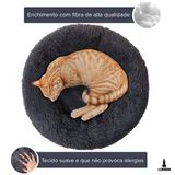 Caminha Nuvem Pet Redonda Pelúcia Cachorros Gatos M 50x50cm