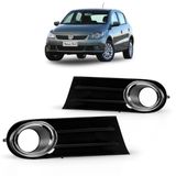 Moldura Grade Farol Milha Parachoque Gol G5 Gv