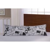Fronha Para Travesseiro Corpo 150 Fios Preto 150x50