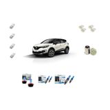 Farol Renault Captur 2017 A 2020 Kit Lâmpadas Super Brancas