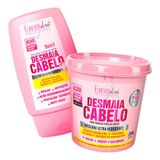 Forever Liss Kit Desmaia Cabelo Máscara 350g + Leave-in