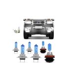 Kit Farol Super Brancas H7 H7 H11 Ranger 2010 2011 2012