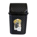 Lixeira De Pia Basculante Rattan Nitronplast 4,5l Preta