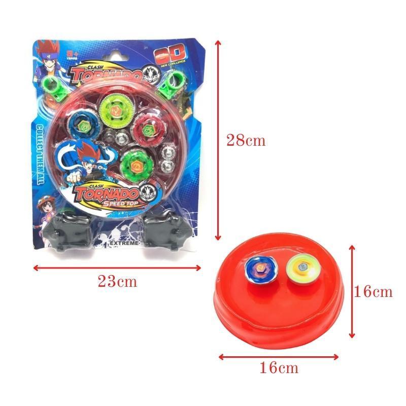 Kit Beyblade Metal 5d Brinquedo 4 Peões Led Toys - Carrefour