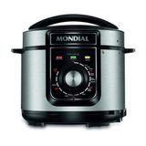 Panela De Pressão Elétrica Mondial 5l Pratic Cook Preta 127v