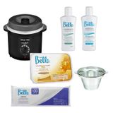 Kit Depilação Cera Termocera 400g Com Refil Panela Elétrica