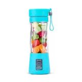 Mini Liquidificador Azul Mixer Juice Cup Portatil 380ml Usb