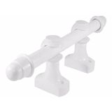 Kit Suporte Cortina Para Varão 19mm Branco Pvc (par)