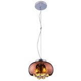 Pendente/plafon Em Vidro E Cristal Attractive 21cm G9 Lustre