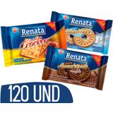 Kit Biscoito Em Sache Renata Chocolate Maizena E Leite 120