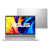 Notebook Asus Vivobook 15 X1500EA-EJ3665W INTEL Core I3 1115G4 4GB 256 GB SSD Tela 15,6" Full HD Windows 11 Prata