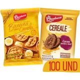 Kit Biscoitos Bauducco Em Sache Cereale Banana 100und