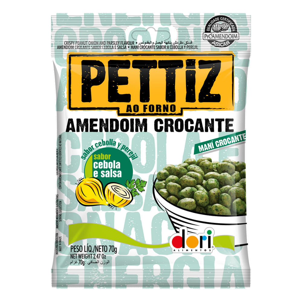 Amendoim Pettiz Crocante Cebola E Salsa 70g