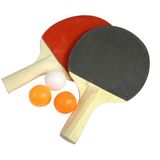 Kit Ping Pong Tênis De Mesa 2 Raquetes 3 Bolas Toys &amp; Toys