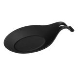 Descanso Para Talheres Silicone Utensilio Cozinha Preto