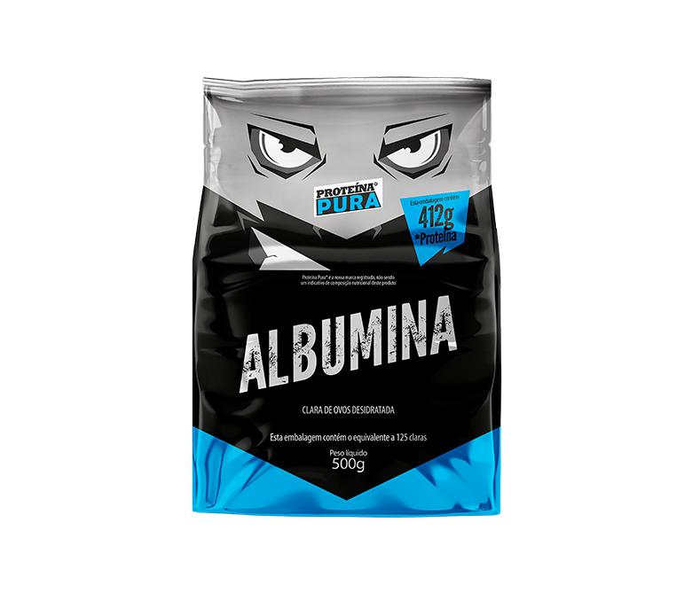 Albumina 500g Clara De Ovo Em Pó Sabor Natural Proteína Pura