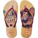 Chinelo Havaianas Infantil Princesas Slim Kids 31/2 Doura