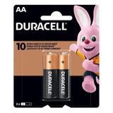 Pilha Duracell Aa Alcalina Lr6 (blister Com 2) Mn1500