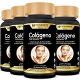 4x Colageno Hidrolisado Gelatina Em Cápsulas Softgel