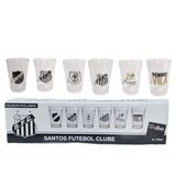 Jogo 6 Copos Americanos Santos Peixe 190ml Oficial Allmix