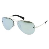 Óculos Solar Ray-ban Rb3449 00330 59 Aviador Prata Espelhado