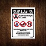 Placa Sinalização - Regras Cama Elástica Condomínio 18x23