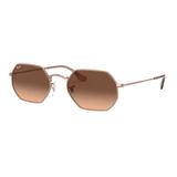 Óculos Sol Ray Ban Octagonal Rb3556n 9069a5 53mm Bronze