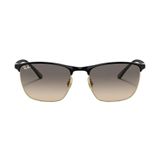 Óculos De Sol Ray-ban Rb3686 18732 Preto Lente Cinza Degradê