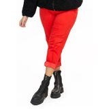 Calca Skinny Sarja Com Elastano Secret Glam Vermelho Plus 50