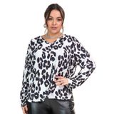 Camisa Manga Longa Viscotorcion Secret Glam Bege Plus G2
