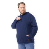 Blusão Com Capuz Moletinho Felpa 3 Cabos Diametro Azul Plus G3