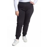 Calca Jogger Moletom Com Felpa Robana Secret Glam Preto Plus G3