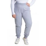 Calca Jogger Moletom Com Felpa Robana Secret Glam Cinza Plus G2
