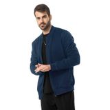 Jaqueta Masculina Moletom Felpa Diametro Azul Plus G2