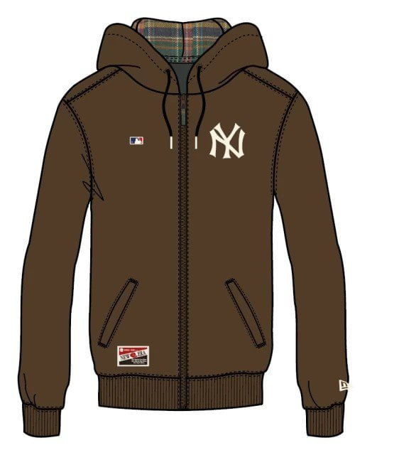 Moletom New Era Mlb New York Yankees De Zíper Canguru Modern Classic