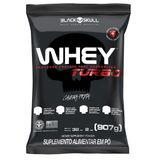 Whey Turbo - 907g Refil Baunilha - Black Skull