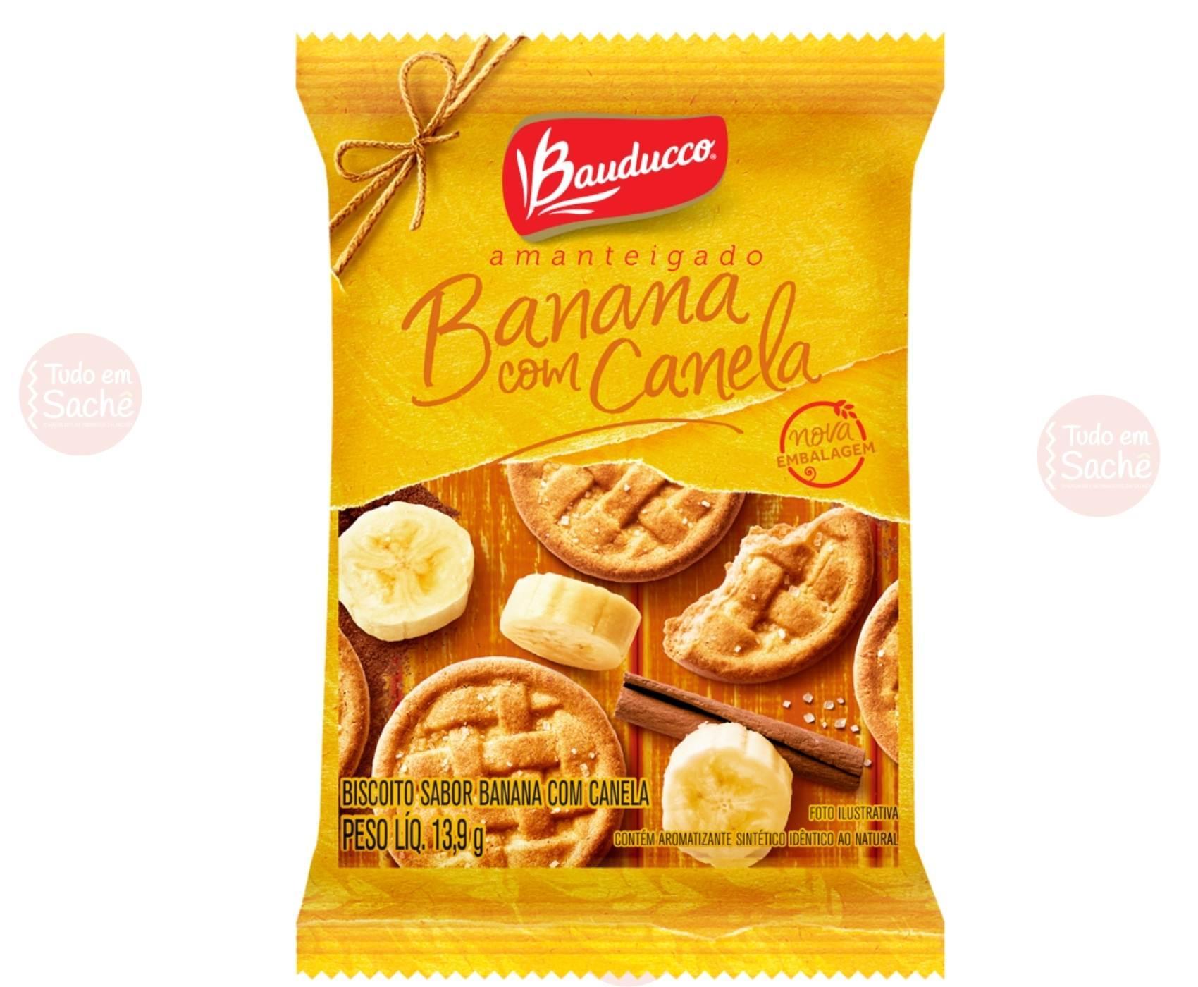 Biscoitos Amanteigados Atacado Bauducco Sache Banana 400und